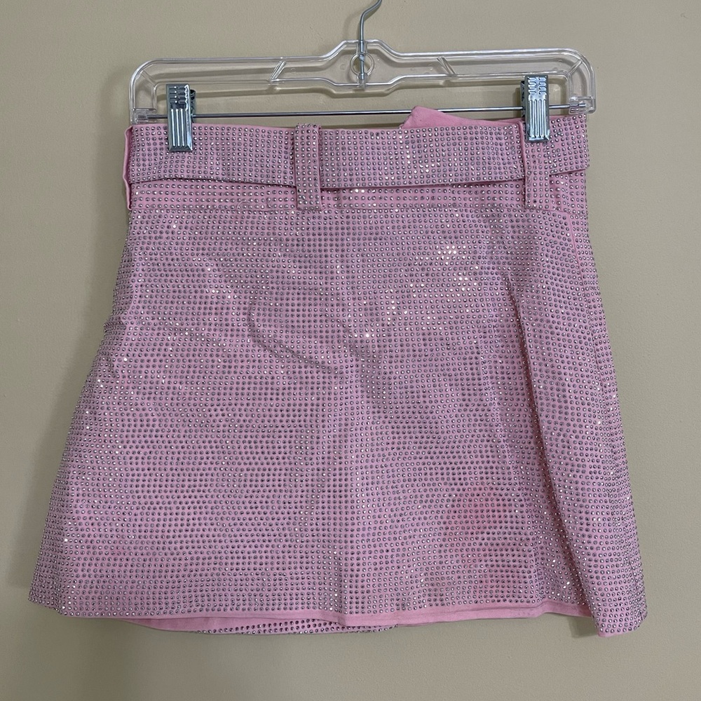 Pink Rhinestone Skirt - Picture 2 of 4